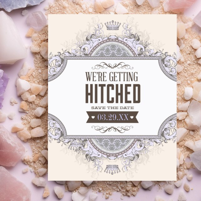 Wir werden Hitched Wedding Save the Date (Von Creator hochgeladen)