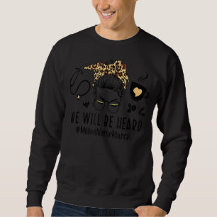 Wir werden hören, Messy Bun Nurse Million Nurse Ma Sweatshirt