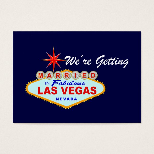 Wir werden in der Fabulous Las Vegas Card heiraten (Vorderseite)