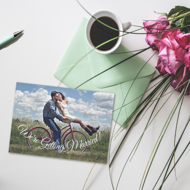 Wir werden Save the Date Foto verheiratet Einladung (Von Creator hochgeladen)