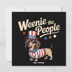 Wir Wiener machen die Leute lustig Dachshund Liebh Einladung