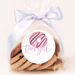 Wir wissen nicht donut rosa Geschlecht Enthüllung  Runder Aufkleber