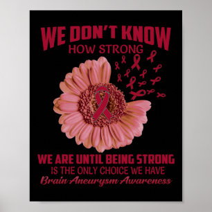 Wir wissen nicht, wie stark Gehirnaneurysma ist Poster