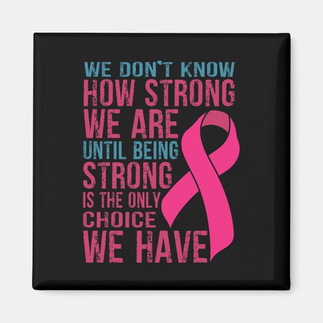 Wir wissen nicht, wie stark wir sind magnet (Vorne)