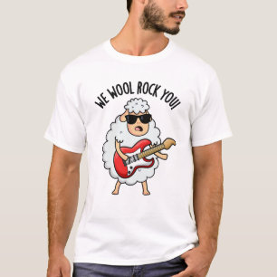Wir Wolle Rocken Euch Lustiges Schaf Wortspiel T-Shirt