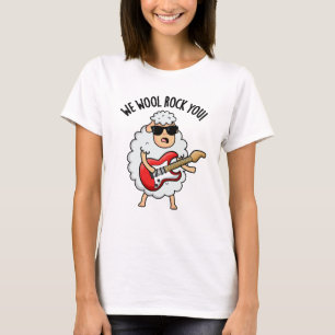 Wir Wolle Rocken Euch Lustiges Schaf Wortspiel T-Shirt