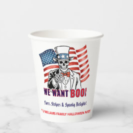 Wir Wollte Boo Patriotic Halloween Costume Party Pappbecher