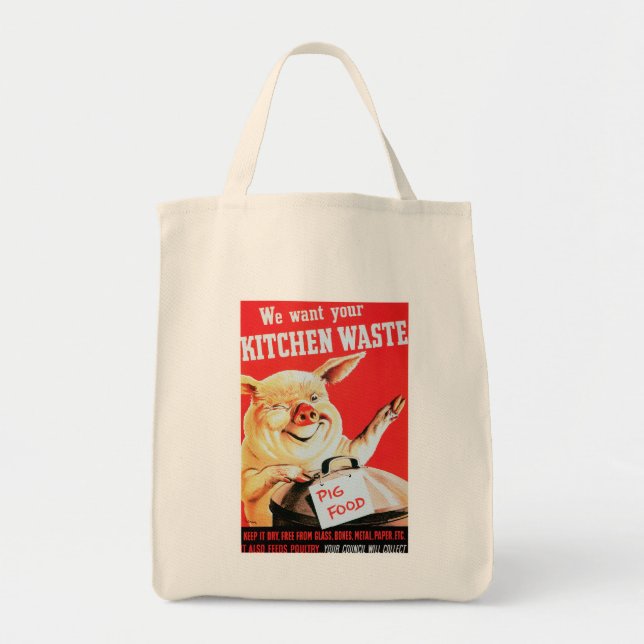 Wir Wollte Ihre Küchenabfälle Tragetasche (Vorne)
