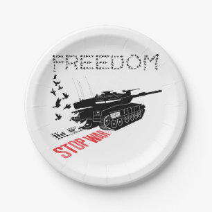 Wir Wollte Weltfrieden und Freiheit, stoppen den K Pappteller