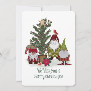 Wir wünschen dir ein berry Christmas! Gnomes Feiertagskarte