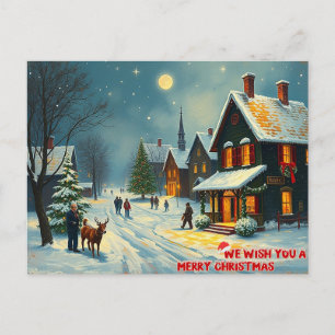 Wir wünschen ein frohes Weihnachtsfest - 001 Feiertagspostkarte