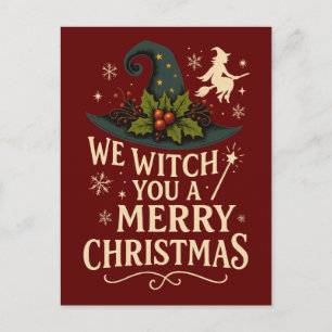 Wir wünschen euch ein frohes Weihnachtsfest Feiertagspostkarte