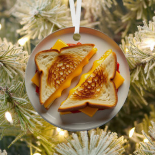 Wir wünschen euch ein käsiges Weihnachten lustig Ornament Aus Metall