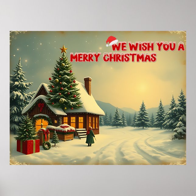 Wir wünschen frohe Weihnachten - O12 Poster (Vorne)