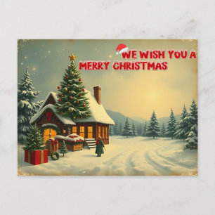 Wir wünschen frohe Weihnachten - O12 Postkarte