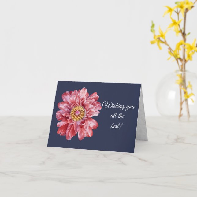 Wir wünschen Ihnen alle besten Grußkarten Karte (Gelbe Blume)