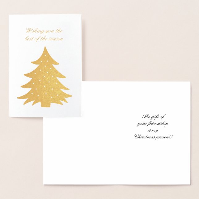 Wir wünschen Ihnen das Beste der Jahreszeit Folienkarte (Anzeige)