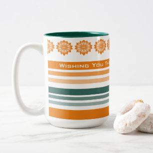 Wir wünschen Ihnen den besten Geburtstag aller Zei Zweifarbige Tasse