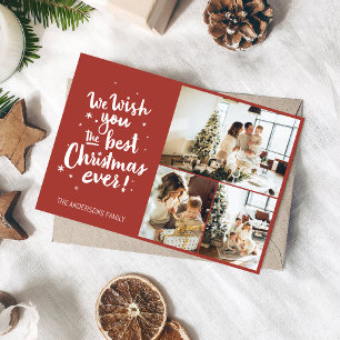 Wir wünschen Ihnen die beste Weihnachtskarte aller Karte