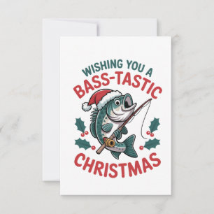 Wir wünschen Ihnen ein Bass-tastisches Weihnachtsa Dankeskarte