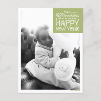 "Wir wünschen Ihnen ein" Foto-Postkarte Feiertagspostkarte
