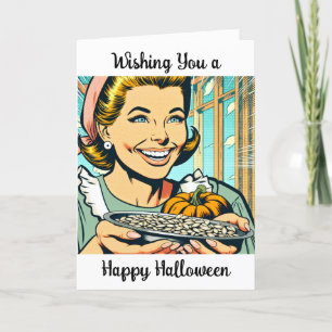 Wir wünschen Ihnen ein frohes Halloween Feiertagskarte