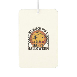 Wir wünschen Ihnen ein frohes Halloween Vintage Autolufterfrischer