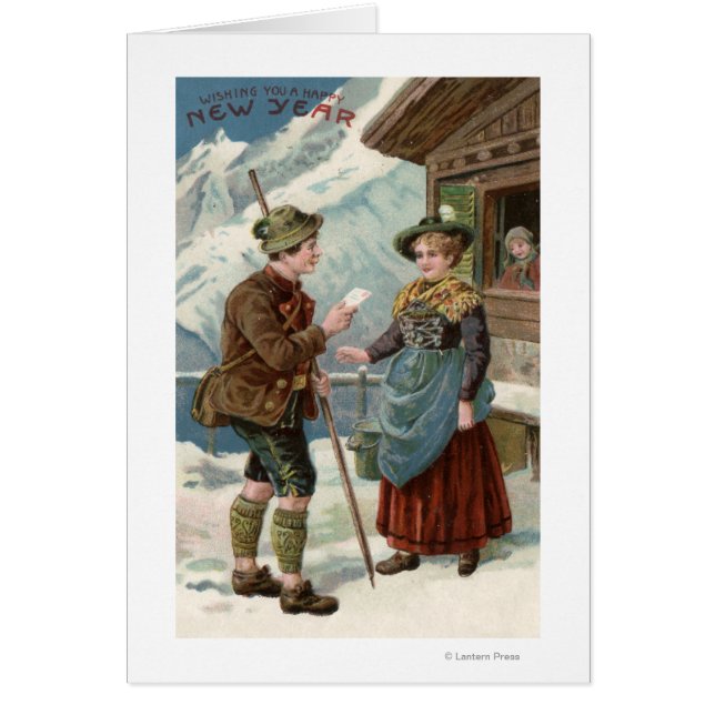 Wir wünschen Ihnen ein frohes neues Jahr in der Be (Vorne)