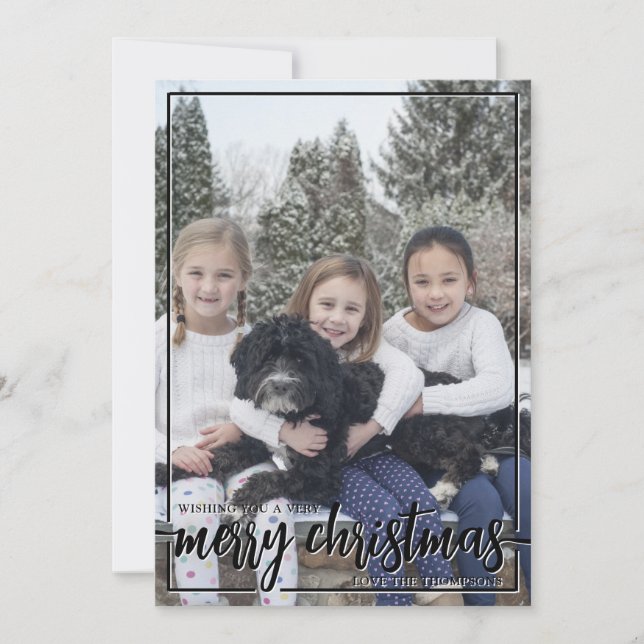 Wir wünschen Ihnen ein frohes Weihnachten Vertikal (Vorderseite)