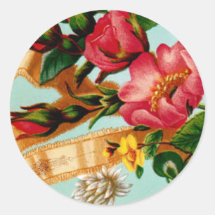 Wir wünschen Ihnen ein frohes Weihnachtsfest Runder Aufkleber