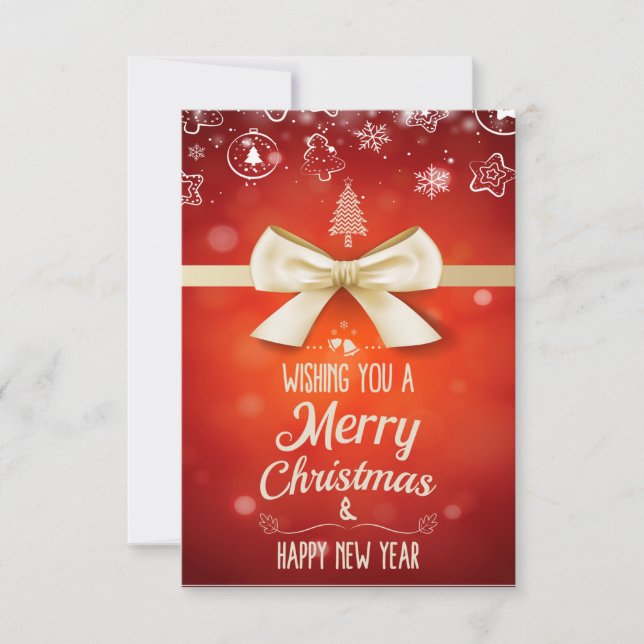 Wir wünschen Ihnen ein frohes Weihnachtsfest und e (Vorderseite)