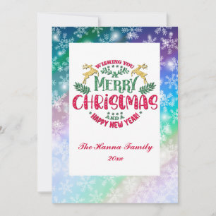 Wir wünschen Ihnen ein frohes Weihnachtsfest und e Feiertagskarte