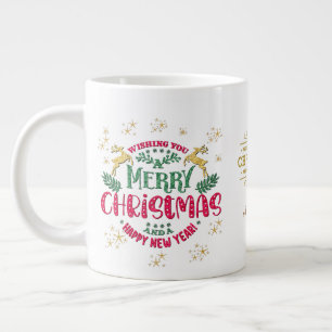 Wir wünschen Ihnen ein frohes Weihnachtsfest und e Jumbo-Tasse