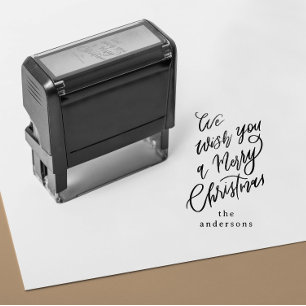 Wir wünschen Ihnen ein frohes Weihnachtsgeschenk Permastempel