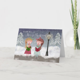 Wir wünschen Ihnen ein frohes Weihnachtslied Karte