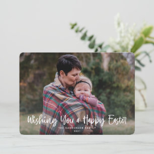 Wir wünschen Ihnen ein glückliches Ostern-Foto Feiertagskarte