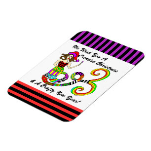 Wir wünschen Ihnen ein kreatives Weihnachtsfest Magnet