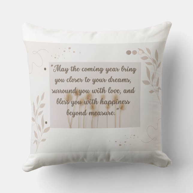 Wir wünschen Ihnen ein neues Jahr voller Liebe-GIF Kissen (Rückseite)