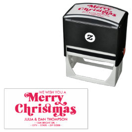 Wir wünschen Ihnen ein Personalisiertes Weihnachts Permastempel