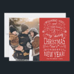 Wir wünschen Ihnen ein sehr frohes Weihnachtsfest- Feiertagskarte<br><div class="desc">Typografisch angetriebene Foto-Urlaubskarten mit den Worten "Wir wünschen Ihnen und Ihrer ganzen Familie ein frohes Weihnachtsfest und ein wundervolles Neues Jahr".</div>