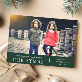 Wir wünschen Ihnen ein sehr frohes Weihnachtsfest- Feiertagskarte