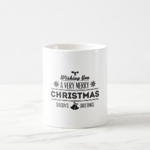 Wir wünschen Ihnen ein sehr frohes Weihnachtsfest Kaffeetasse
