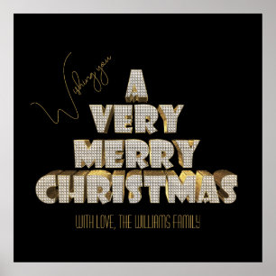 Wir wünschen Ihnen ein sehr frohes Weihnachtsfest Poster