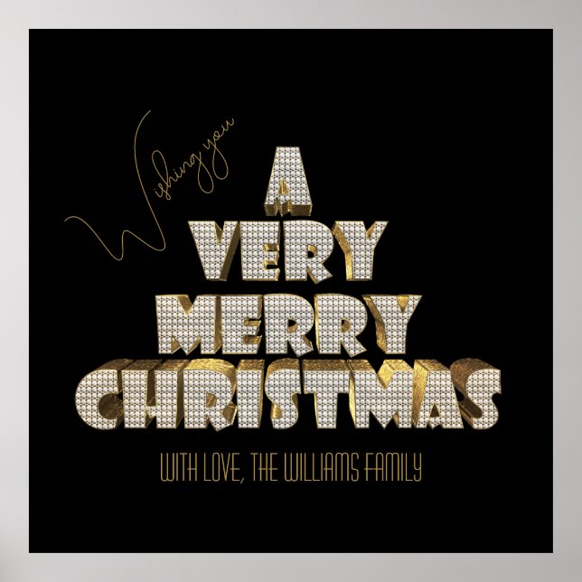 Wir wünschen Ihnen ein sehr frohes Weihnachtsfest Poster (Vorne)