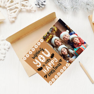 Wir wünschen Ihnen ein sehr glückliches Weihnachts Feiertagskarte