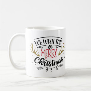 Wir wünschen Ihnen eine frohe Weihnachts-Kaffee-Ta Kaffeetasse