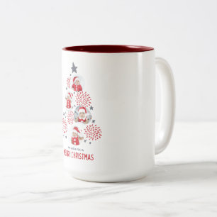 Wir wünschen Ihnen eine frohe Weihnachts-Tasse Zweifarbige Tasse