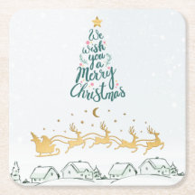 Wir wünschen Ihnen eine frohe Weihnachts-Typografi