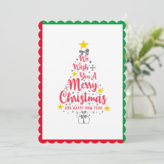Wir wünschen Ihnen eine frohe Weihnachtskarte Feiertagskarte