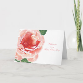 Wir wünschen Ihnen eine glückliche Mutter Tag rosa Karte